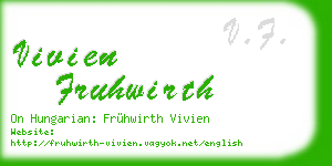 vivien fruhwirth business card